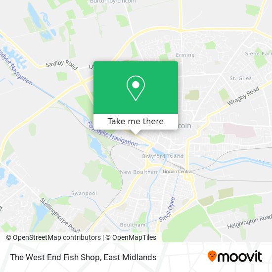 The West End Fish Shop map