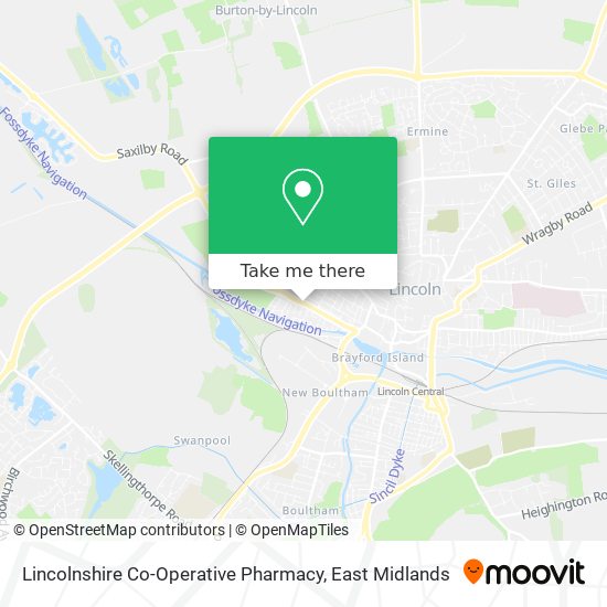 Lincolnshire Co-Operative Pharmacy map