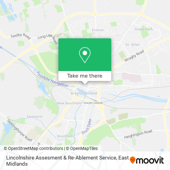 Lincolnshire Assesment & Re-Ablement Service map