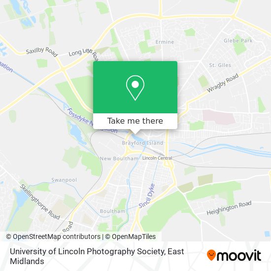 University of Lincoln Photography Society map