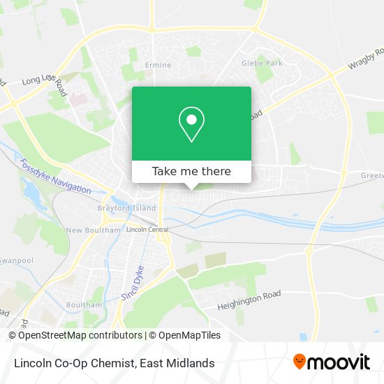 Lincoln Co-Op Chemist map