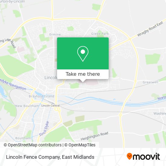 Lincoln Fence Company map