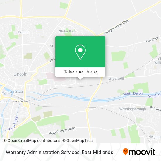 Warranty Administration Services map