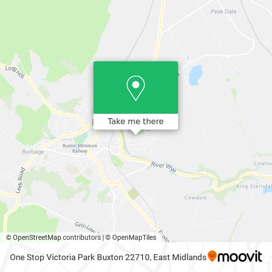 One Stop Victoria Park Buxton 22710 map