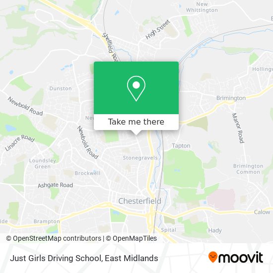 Just Girls Driving School map