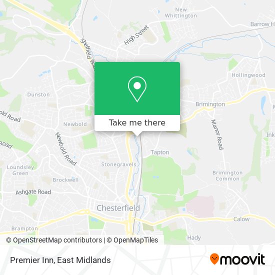 Premier Inn map