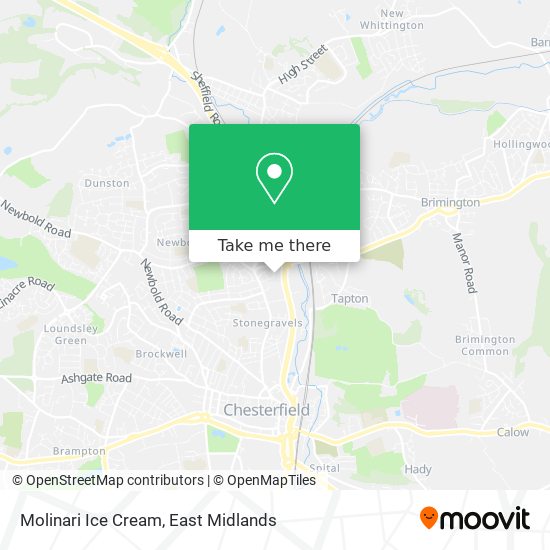 Molinari Ice Cream map