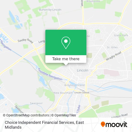 Choice Independent Financial Services map