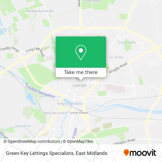 Green Key Lettings Specialists map