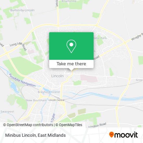 Minibus Lincoln map