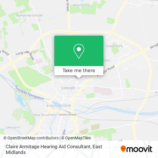 Claire Armitage Hearing Aid Consultant map