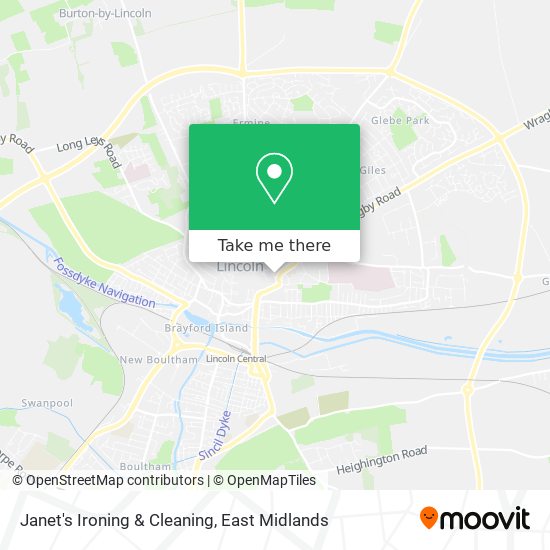 Janet's Ironing & Cleaning map