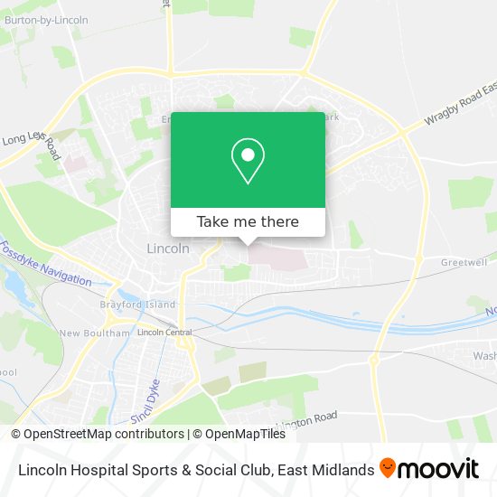 Lincoln Hospital Sports & Social Club map