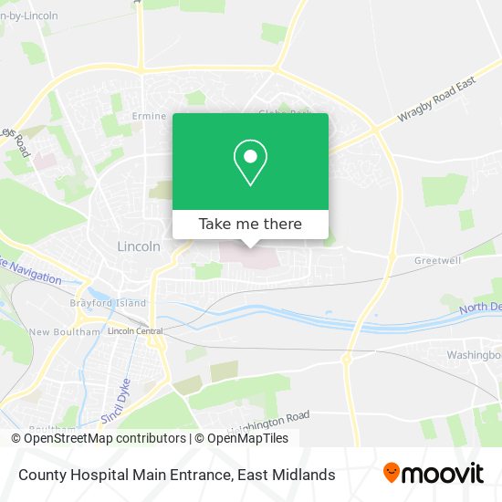 County Hospital Main Entrance map