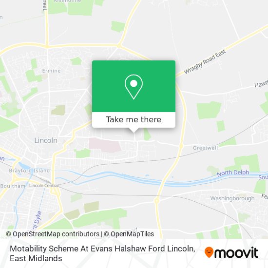 Motability Scheme At Evans Halshaw Ford Lincoln map