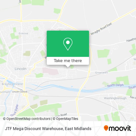 JTF Mega Discount Warehouse map