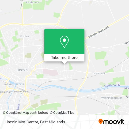 Lincoln Mot Centre map