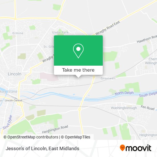 Jesson's of Lincoln map