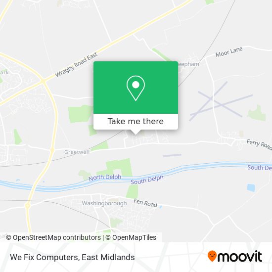 We Fix Computers map