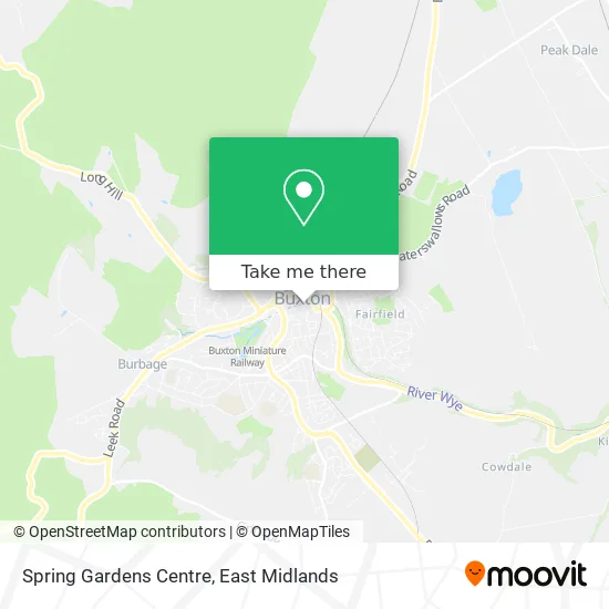 Spring Gardens Centre map