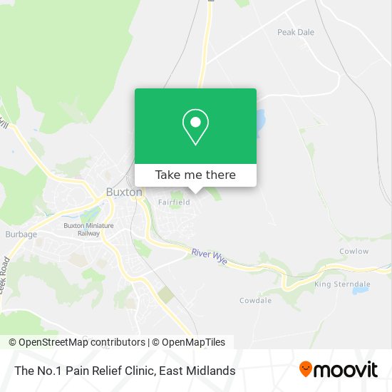 The No.1 Pain Relief Clinic map