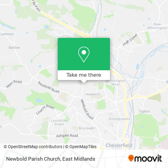 Newbold Parish Church map