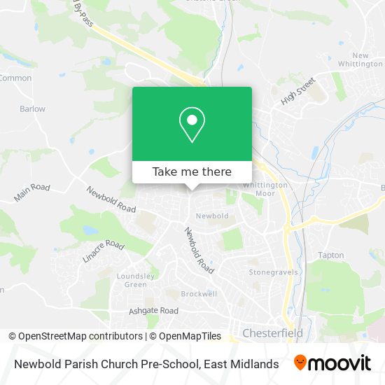 Newbold Parish Church Pre-School map