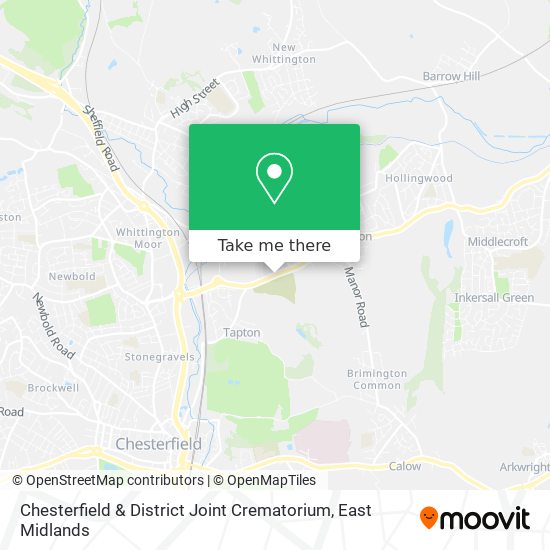 Chesterfield & District Joint Crematorium map