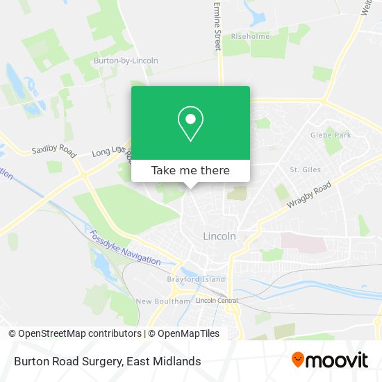 Burton Road Surgery map