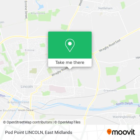 Pod Point LINCOLN map