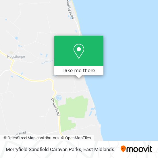 Merryfield Sandfield Caravan Parks map