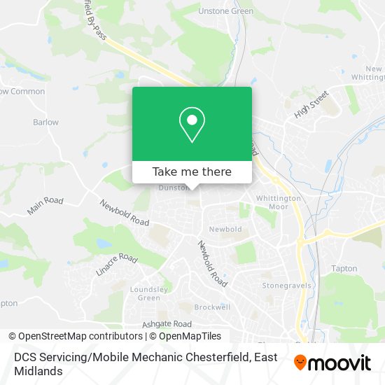 DCS Servicing / Mobile Mechanic Chesterfield map