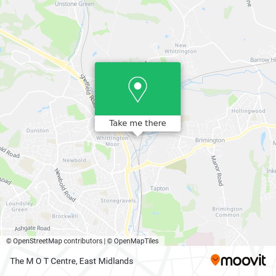 The M O T Centre map