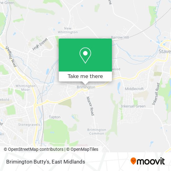 Brimington Butty's map
