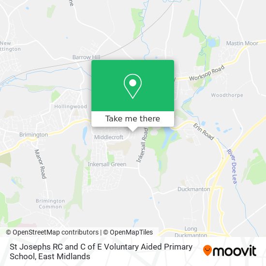 St Josephs RC and C of E Voluntary Aided Primary School map