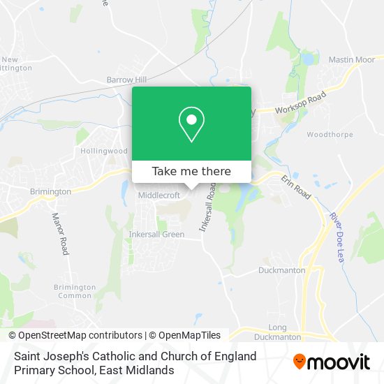 Saint Joseph's Catholic and Church of England Primary School map