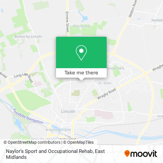 Naylor's Sport and Occupational Rehab map