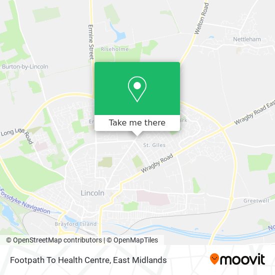 Footpath To Health Centre map