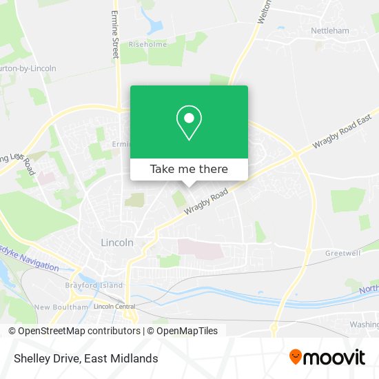 Shelley Drive map