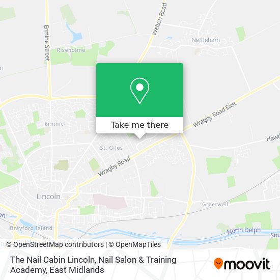 The Nail Cabin Lincoln, Nail Salon & Training Academy map