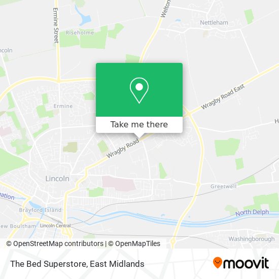 The Bed Superstore map