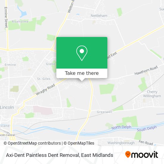 Axi-Dent Paintless Dent Removal map