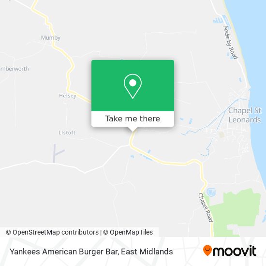 Yankees American Burger Bar map
