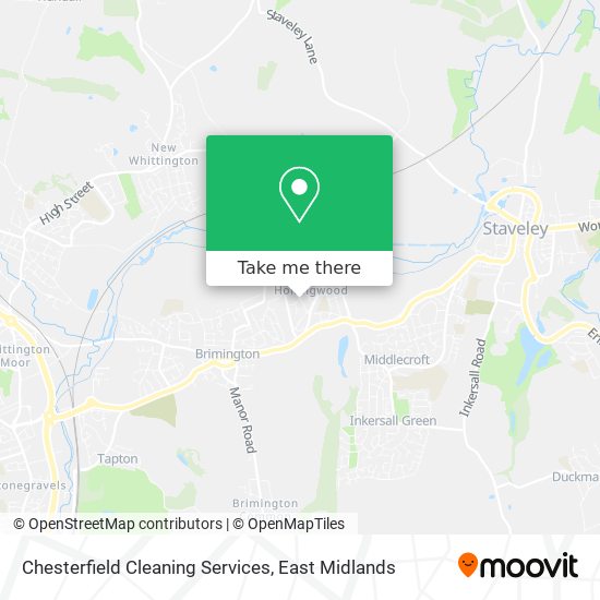 Chesterfield Cleaning Services map