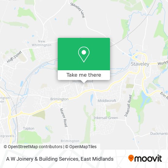 A W Joinery & Building Services map