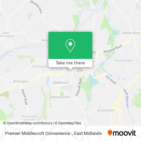 Premier Middlecroft Convenience - map