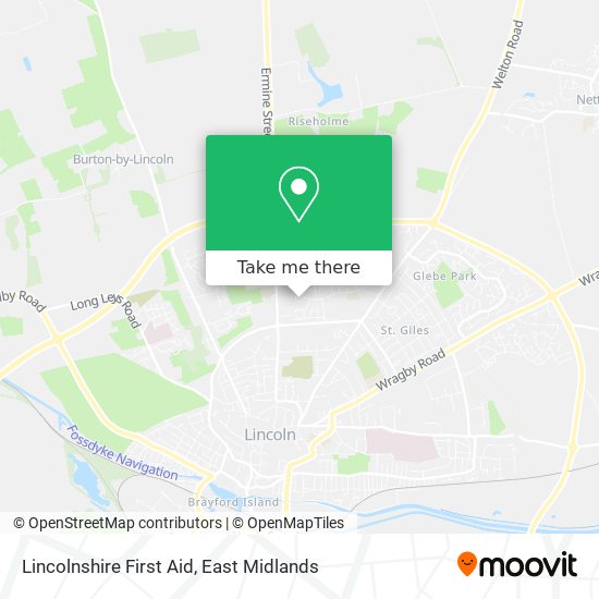 Lincolnshire First Aid map