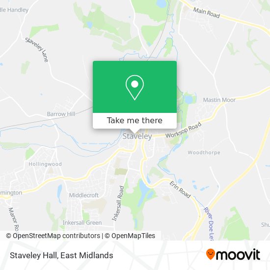 Staveley Hall map
