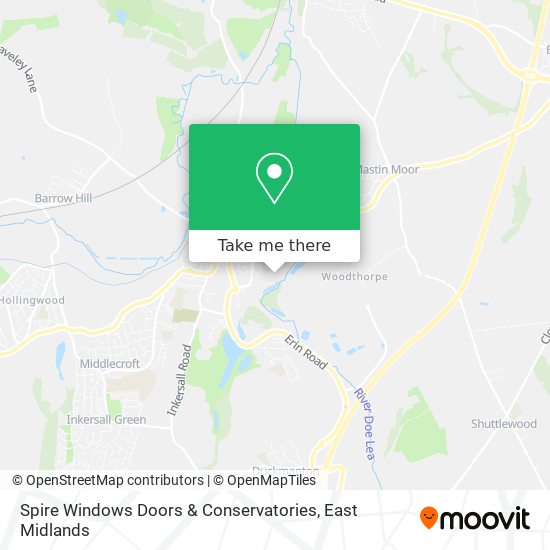 Spire Windows Doors & Conservatories map