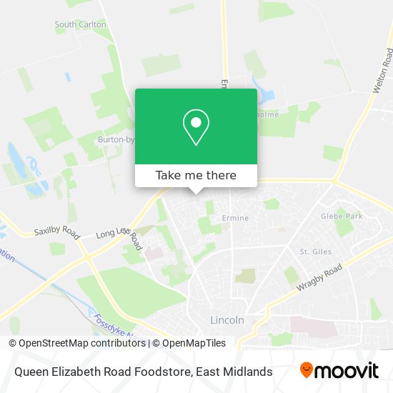Queen Elizabeth Road Foodstore map